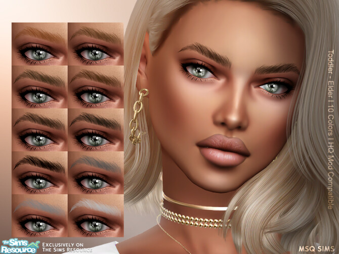 Sims 4 Eyebrows NB26 at MSQ Sims