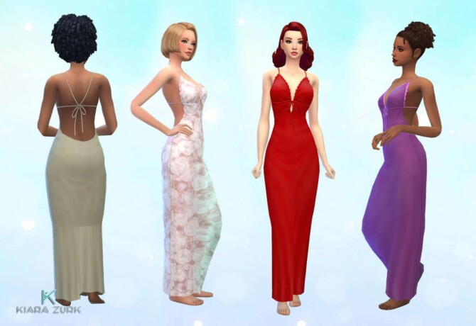 Sims 4 TS3 Romantic Night Dress Conversion at My Stuff Origin