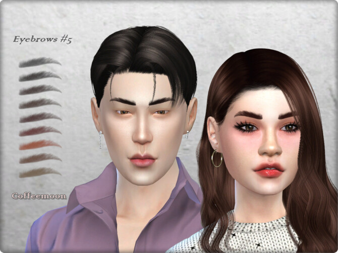 Sims 4 Eyebrows #5 by Coffeemoon at TSR