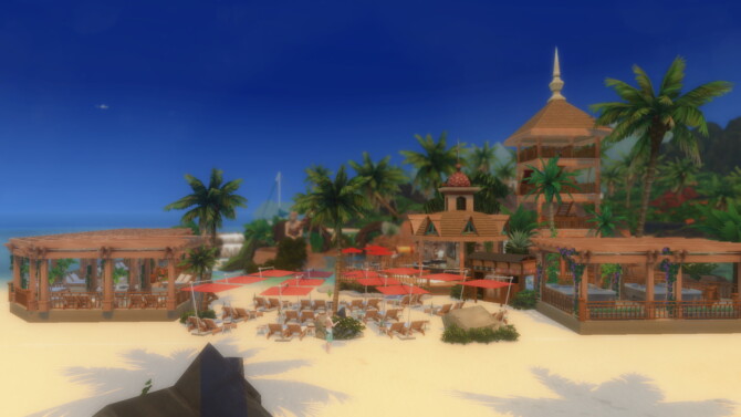 Sims 4 Adorable Beach Waterpark 50x50 by bradybrad7 at Mod The Sims 4
