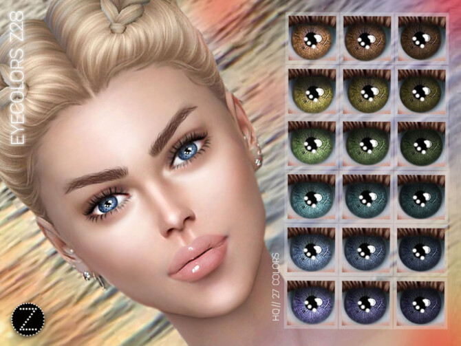 Sims 4 EYECOLORS Z28 by ZENX at TSR