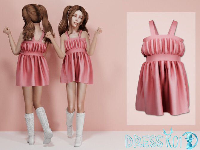 Sims 4 Dress K01 by turksimmer at TSR