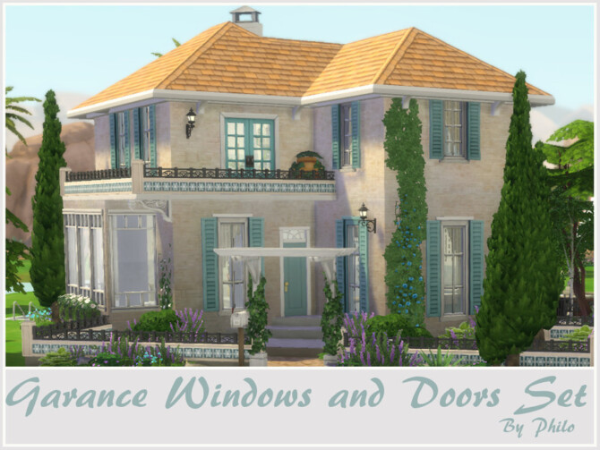 Sims 4 Garance Windows and Doors Set by philo at TSR