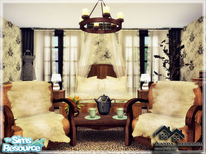 Sims 4 WANDA bedroom by marychabb at TSR