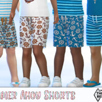 Boys Summer Ahoy Shorts By Pelineldis