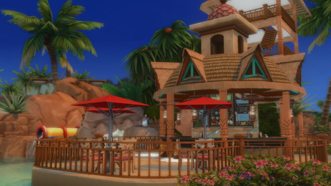 Sims 4 Adorable Beach Waterpark 50x50 by bradybrad7 at Mod The Sims 4