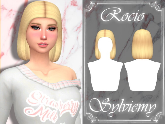 Sims 4 Rocio Hairstyle by Sylviemy at TSR