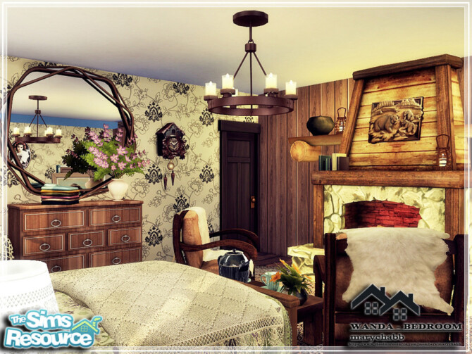 Sims 4 WANDA bedroom by marychabb at TSR
