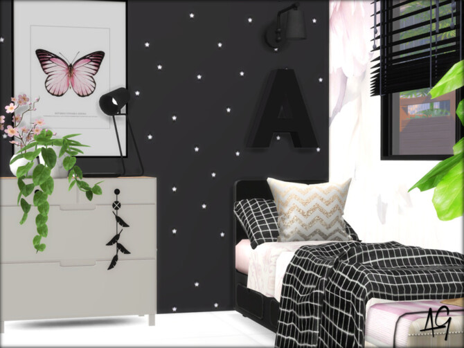 Sims 4 LivGreen Kids Room 2 by ALGbuilds at TSR