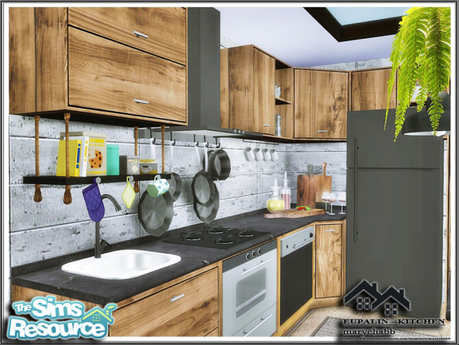 Sims 4 EUPALIN Kitchen by marychabb at TSR