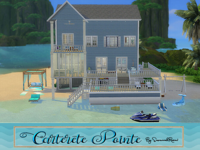 Sims 4 Carteret Pointe Cottage by SavannahRaine at Mod The Sims 4