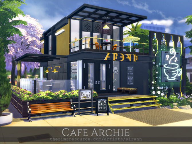 Sims 4 Cafe Archie by Rirann at TSR