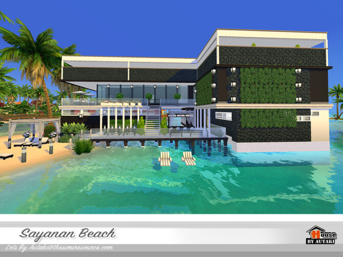 Sims 4 Sayanan Beach House by autaki at TSR