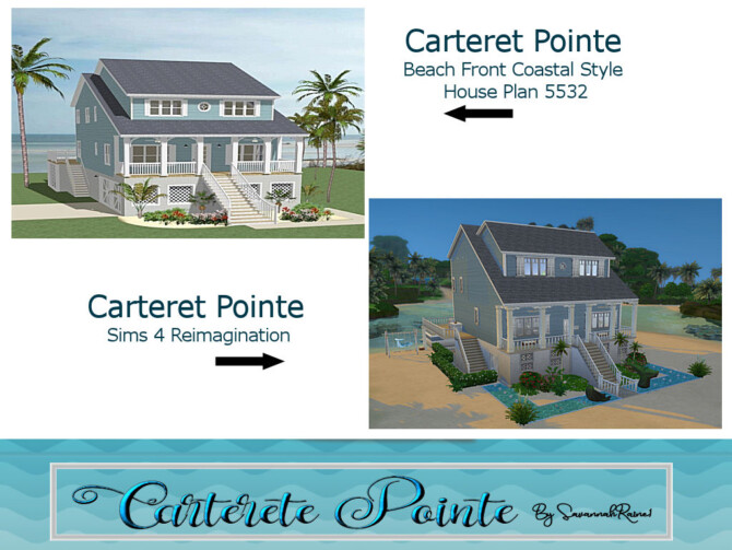 Sims 4 Carteret Pointe Cottage by SavannahRaine at Mod The Sims 4