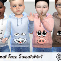 Animal Face Sweatshirt By Pelineldis