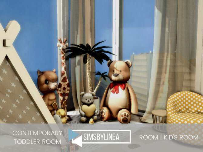 Sims 4 Contemporary Toddler Room by SIMSBYLINEA at TSR