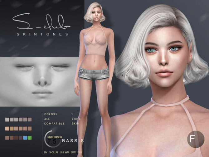 Sims 4 Skintone BS 7.5 F by S Club WMLL at TSR