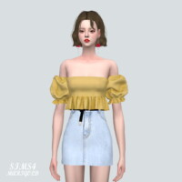 Puff Sleeves Os Blouse V2