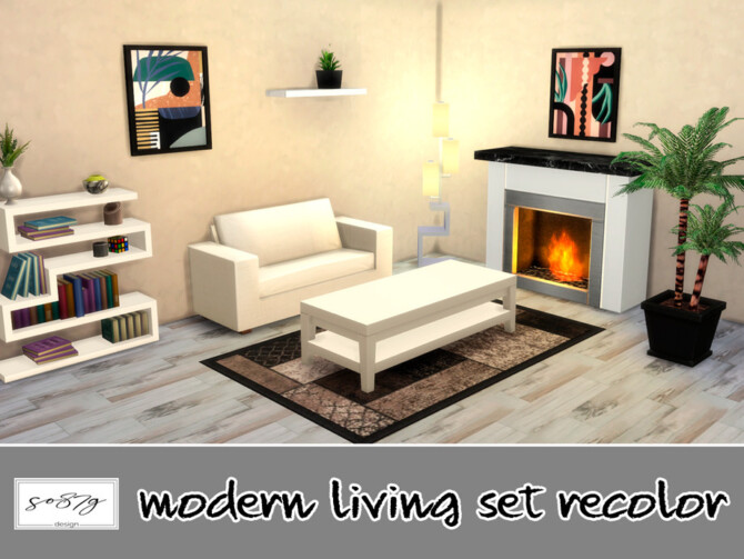 Sims 4 Modern Living set by so87g at TSR