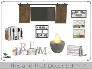 This And That Decor Set (part 2) By Chicklet