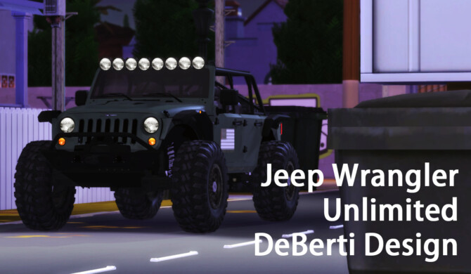 Sims 4 2013 Jeep Wrangler Unlimited DeBerti Design at Tyler Winston Cars