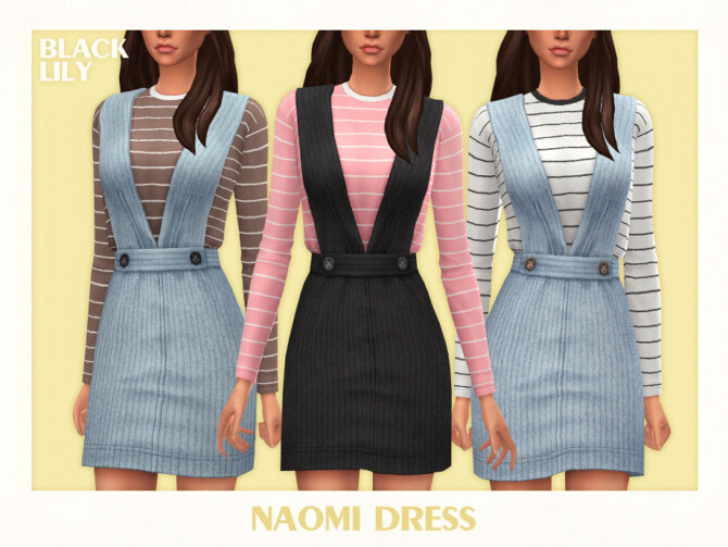 Sims 4 Naomi Dress by Black Lily at TSR