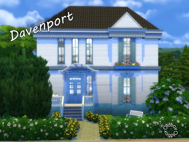 Sims 4 Davenport home by Oldbox at All 4 Sims