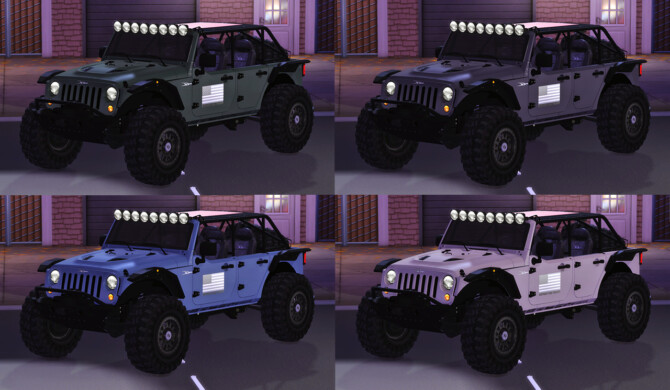 Sims 4 2013 Jeep Wrangler Unlimited DeBerti Design at Tyler Winston Cars