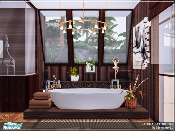 Sims 4 Safena Bathroom by Moniamay72 at TSR