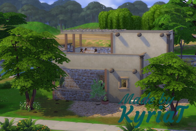 Sims 4 Gournia House at KyriaT’s Sims 4 World