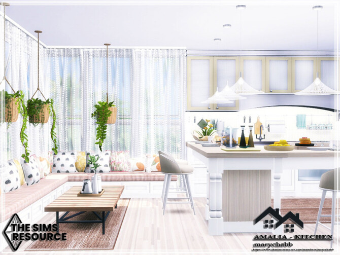 Sims 4 AMALIA Kitchen by marychabb at TSR