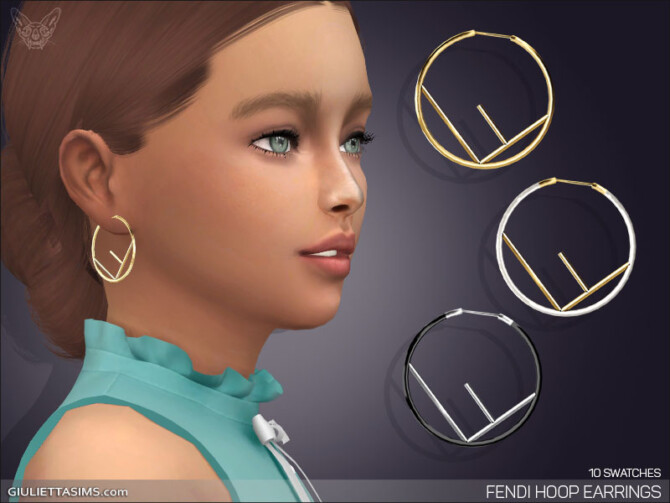 Sims 4 Hoop Earrings For Kids at Giulietta
