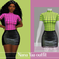 Nana Yaa Outfit By Akaysims