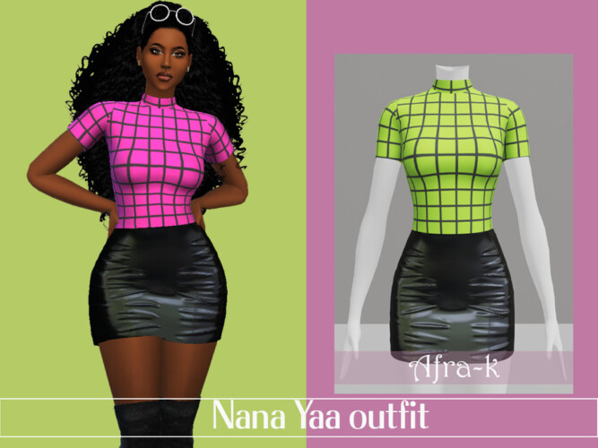 Nana Yaa Outfit By Akaysims