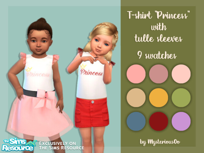 T-shirt Princess With Tulle Sleeves By Mysteriousoo