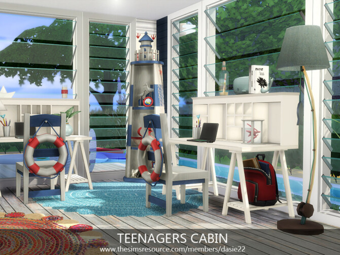 Sims 4 TEENAGERS CABIN by dasie2 at TSR