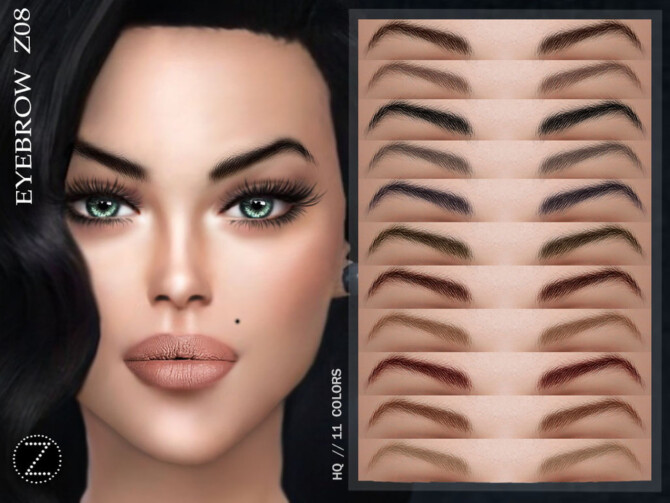 Sims 4 EYEBROW Z08 by ZENX at TSR