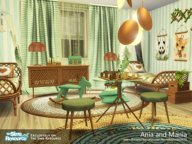 Sims 4 Ania and Mania bedroom by dasie2 at TSR