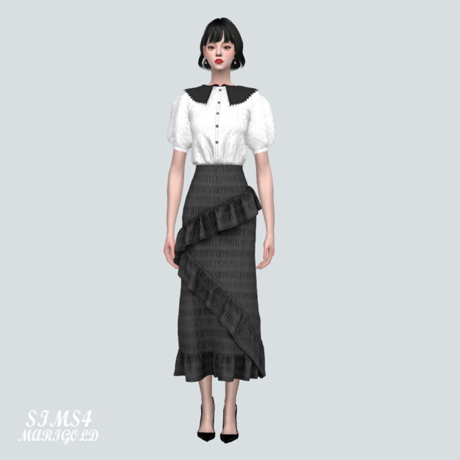 Sims 4 Long Skirt SF at Marigold