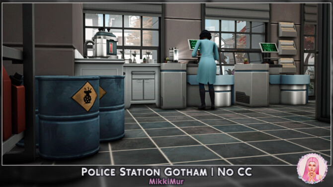 Sims 4 Police Station Gotham at MikkiMur