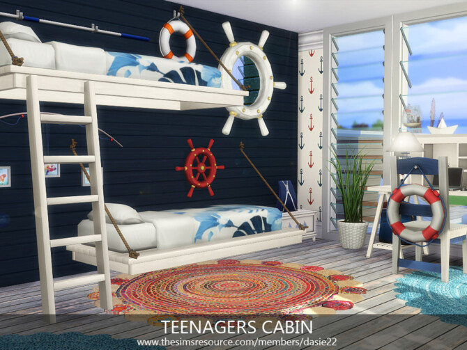 Sims 4 TEENAGERS CABIN by dasie2 at TSR