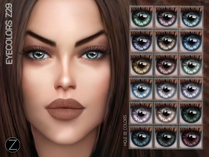 Sims 4 EYECOLORS Z29 by ZENX at TSR