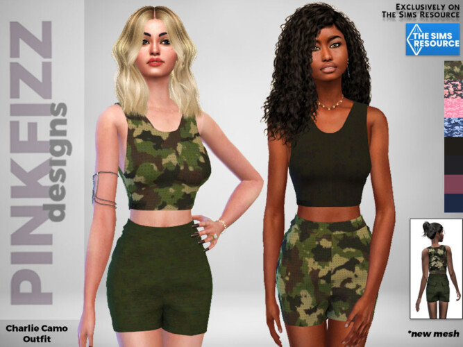 Charlie Camo Outfit By Pinkfizzzzz