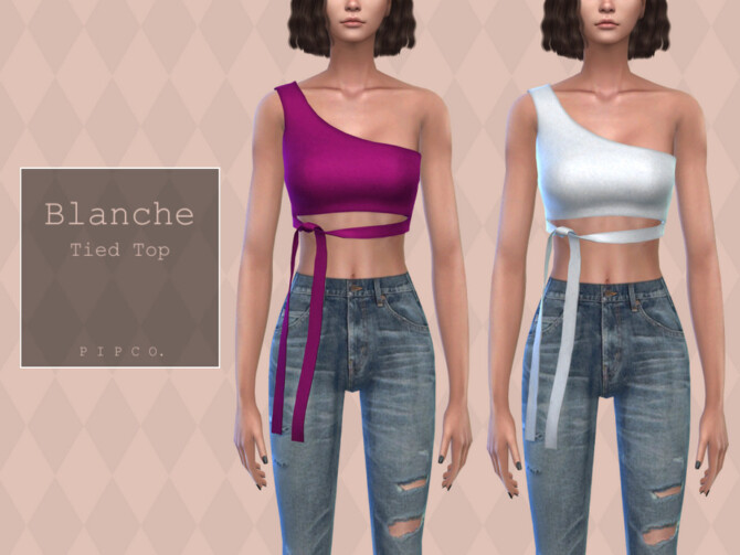 Sims 4 Blanche Top by Pipco at TSR