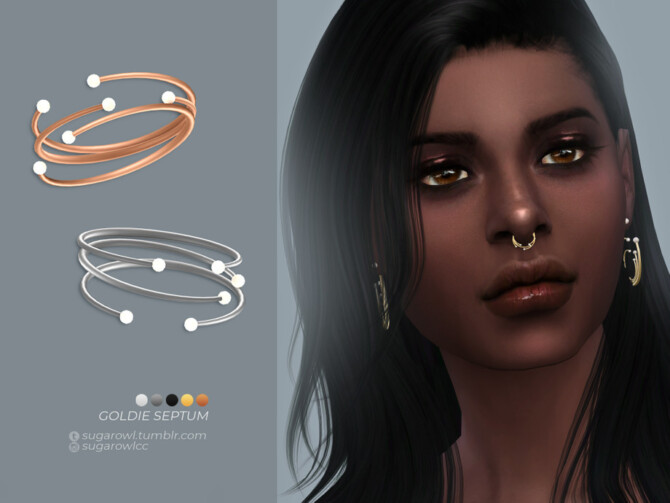 Sims 4 Goldie septum by sugar owl at TSR