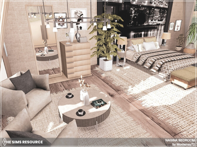 Sims 4 Nagina Bedroom by Moniamay72 at TSR