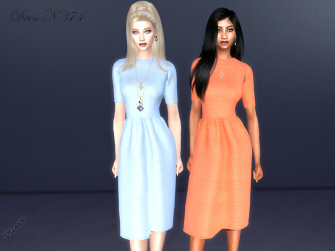 Sims 4 DRESS N 374 by pizazz at TSR