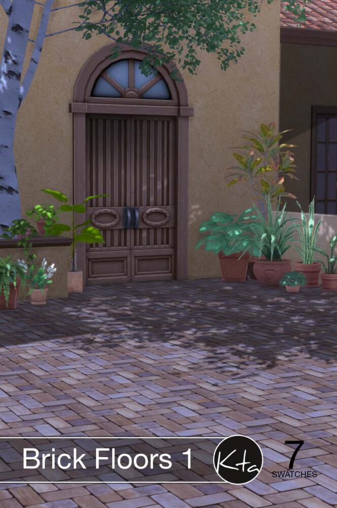 Sims 4 Brick Floors 1 at Ktasims