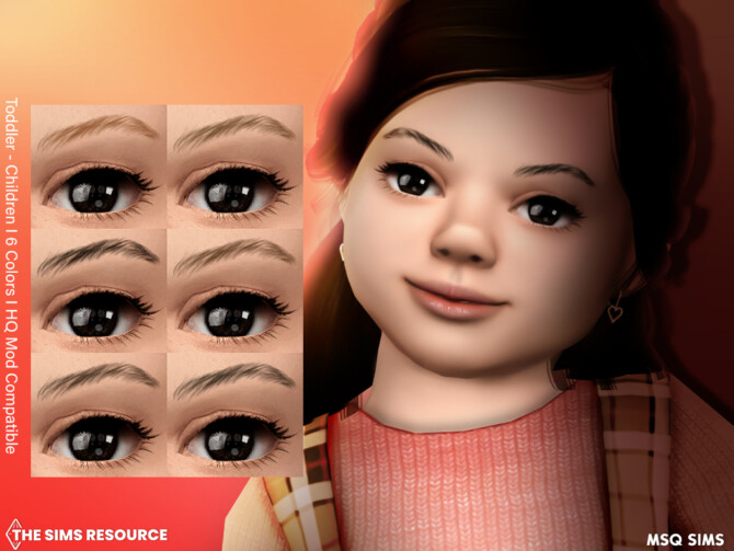 Sims 4 Eyebrows NB28 at MSQ Sims