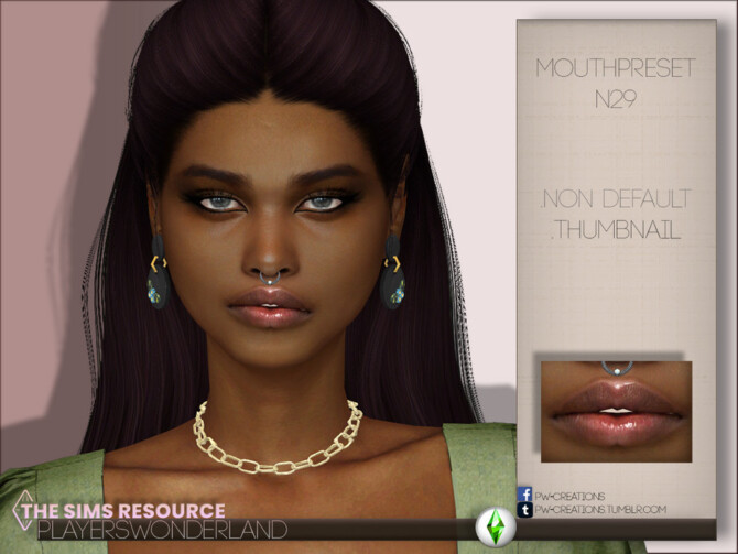 Sims 4 Mouthpreset N29 by PlayersWonderland at TSR
